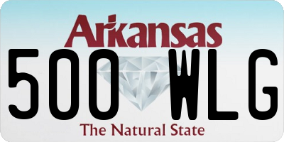 AR license plate 500WLG