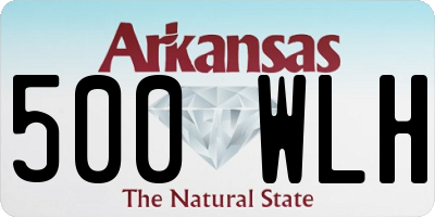 AR license plate 500WLH