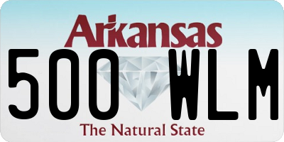 AR license plate 500WLM