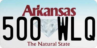 AR license plate 500WLQ