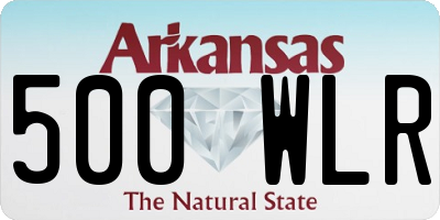 AR license plate 500WLR