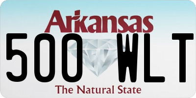 AR license plate 500WLT