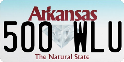 AR license plate 500WLU