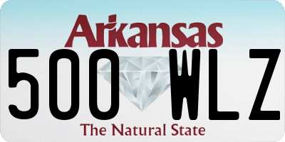 AR license plate 500WLZ