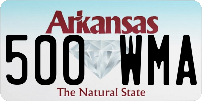 AR license plate 500WMA