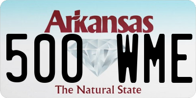 AR license plate 500WME