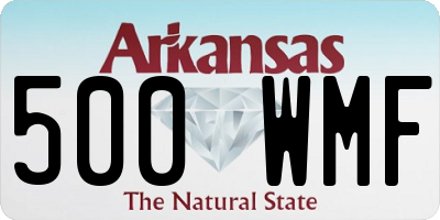 AR license plate 500WMF
