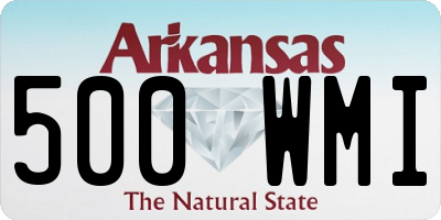 AR license plate 500WMI