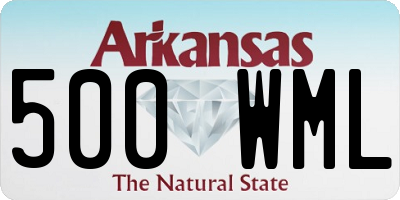 AR license plate 500WML