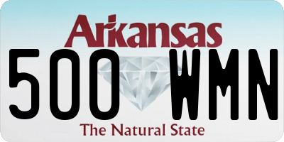 AR license plate 500WMN
