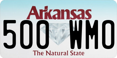 AR license plate 500WMO