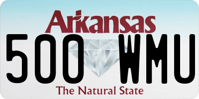AR license plate 500WMU