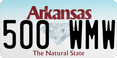 AR license plate 500WMW