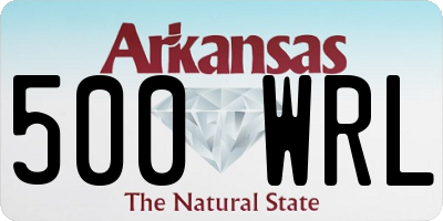 AR license plate 500WRL