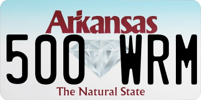 AR license plate 500WRM