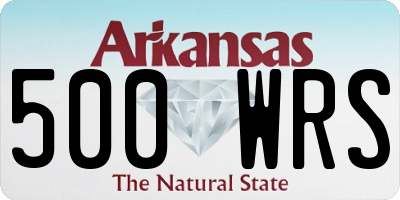 AR license plate 500WRS