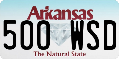 AR license plate 500WSD