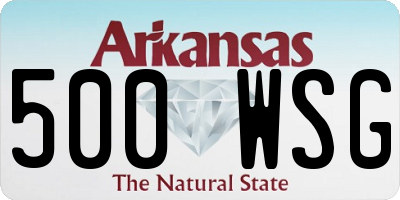AR license plate 500WSG