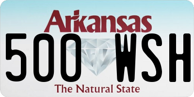 AR license plate 500WSH