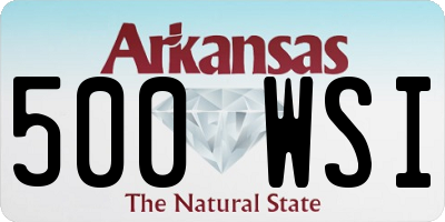 AR license plate 500WSI