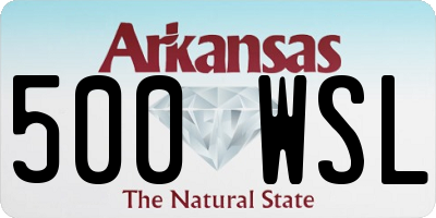 AR license plate 500WSL