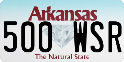 AR license plate 500WSR