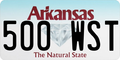 AR license plate 500WST