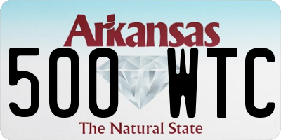 AR license plate 500WTC