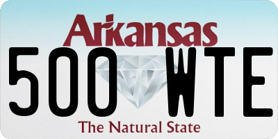AR license plate 500WTE
