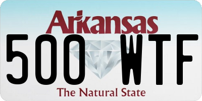 AR license plate 500WTF