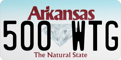 AR license plate 500WTG