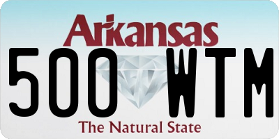 AR license plate 500WTM