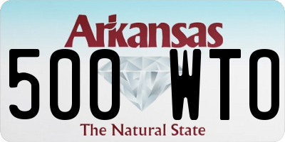 AR license plate 500WTO