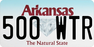 AR license plate 500WTR