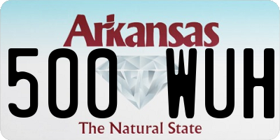 AR license plate 500WUH