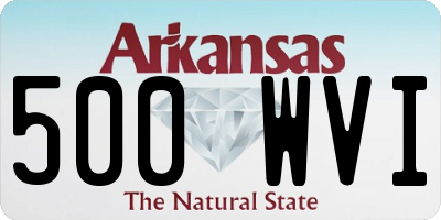 AR license plate 500WVI