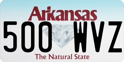 AR license plate 500WVZ
