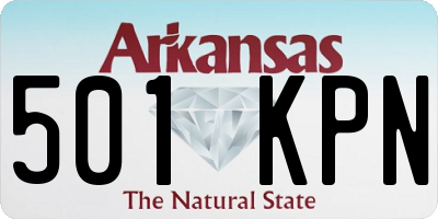 AR license plate 501KPN