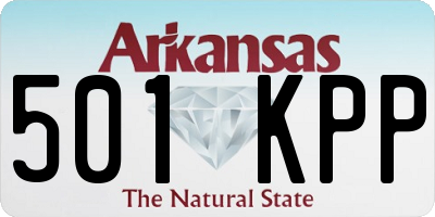 AR license plate 501KPP