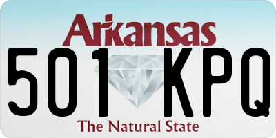 AR license plate 501KPQ