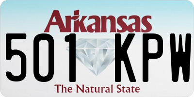 AR license plate 501KPW
