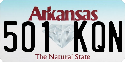 AR license plate 501KQN