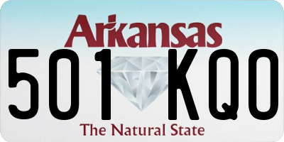AR license plate 501KQO