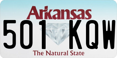 AR license plate 501KQW