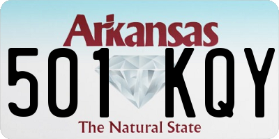 AR license plate 501KQY