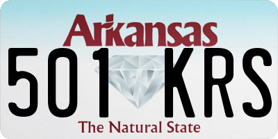 AR license plate 501KRS