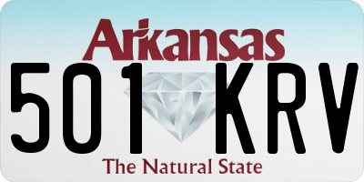 AR license plate 501KRV