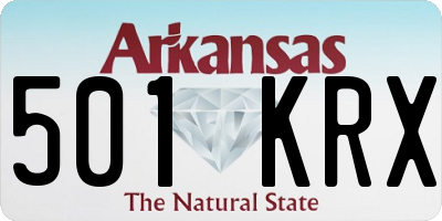 AR license plate 501KRX
