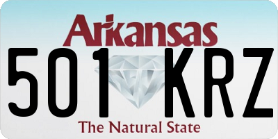 AR license plate 501KRZ