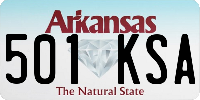 AR license plate 501KSA